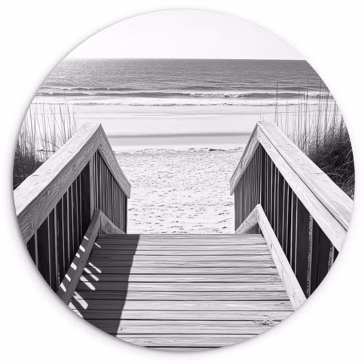 Muurcirkel - Loopbrug - Hout - Strand - Zee — 1