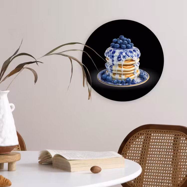 Muurcirkel - Pannenkoeken - Blauwe Bessen - Bord — 4