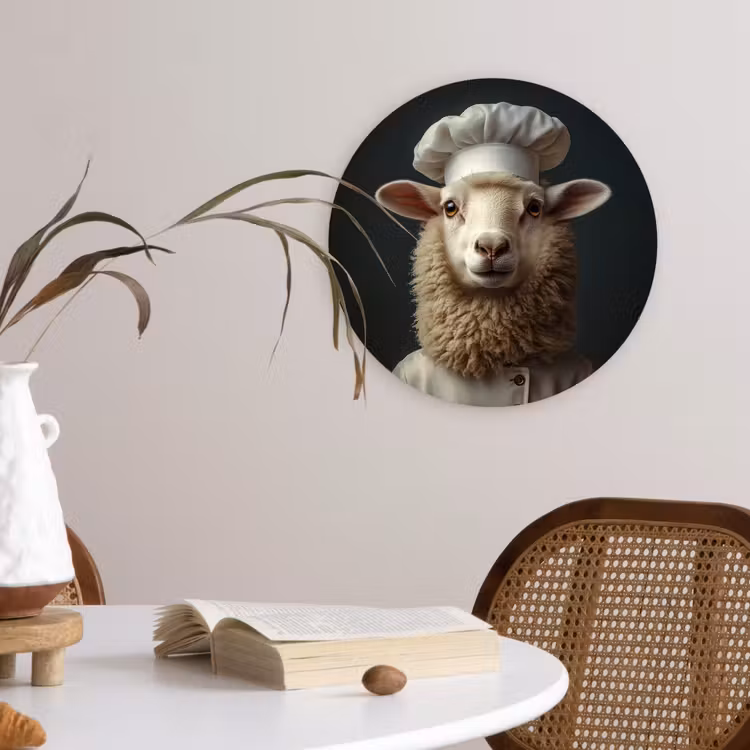 Muurcirkel - Schaap - Wol - Kok — 4