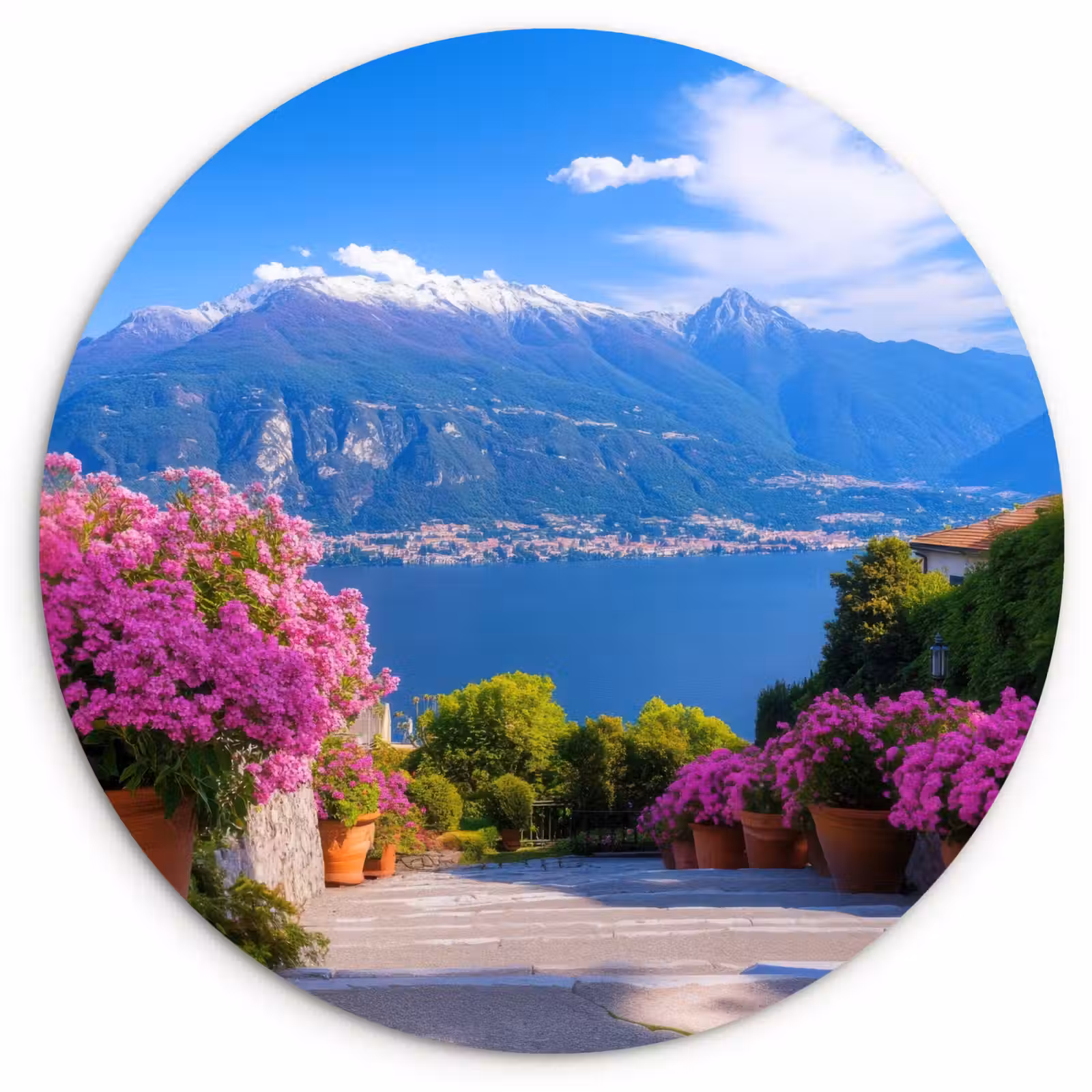 Muurcirkel - Lake Como - Italië - Landschap — 1