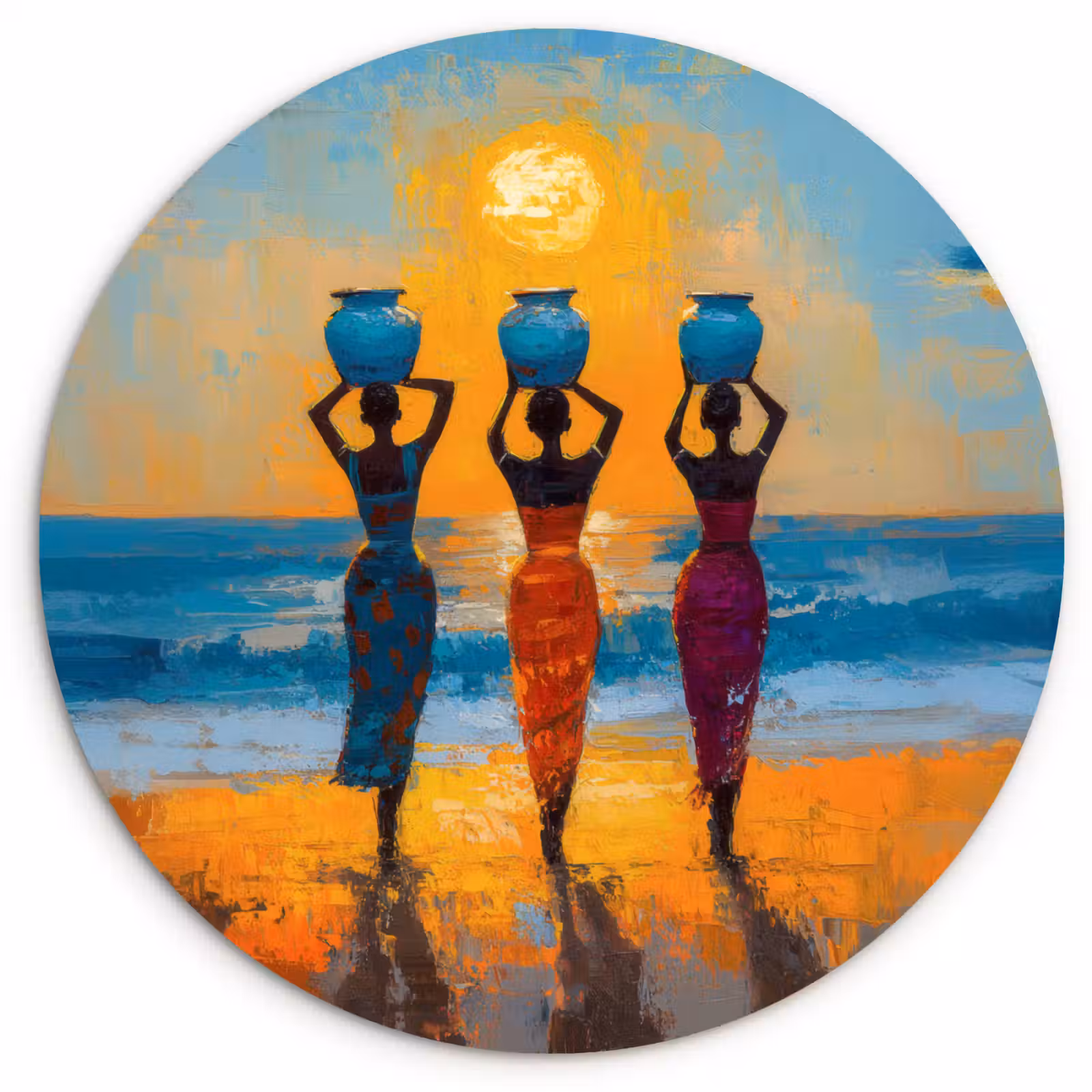 Muurcirkel - Vrouwen - Strand - Zondsondergang — 1