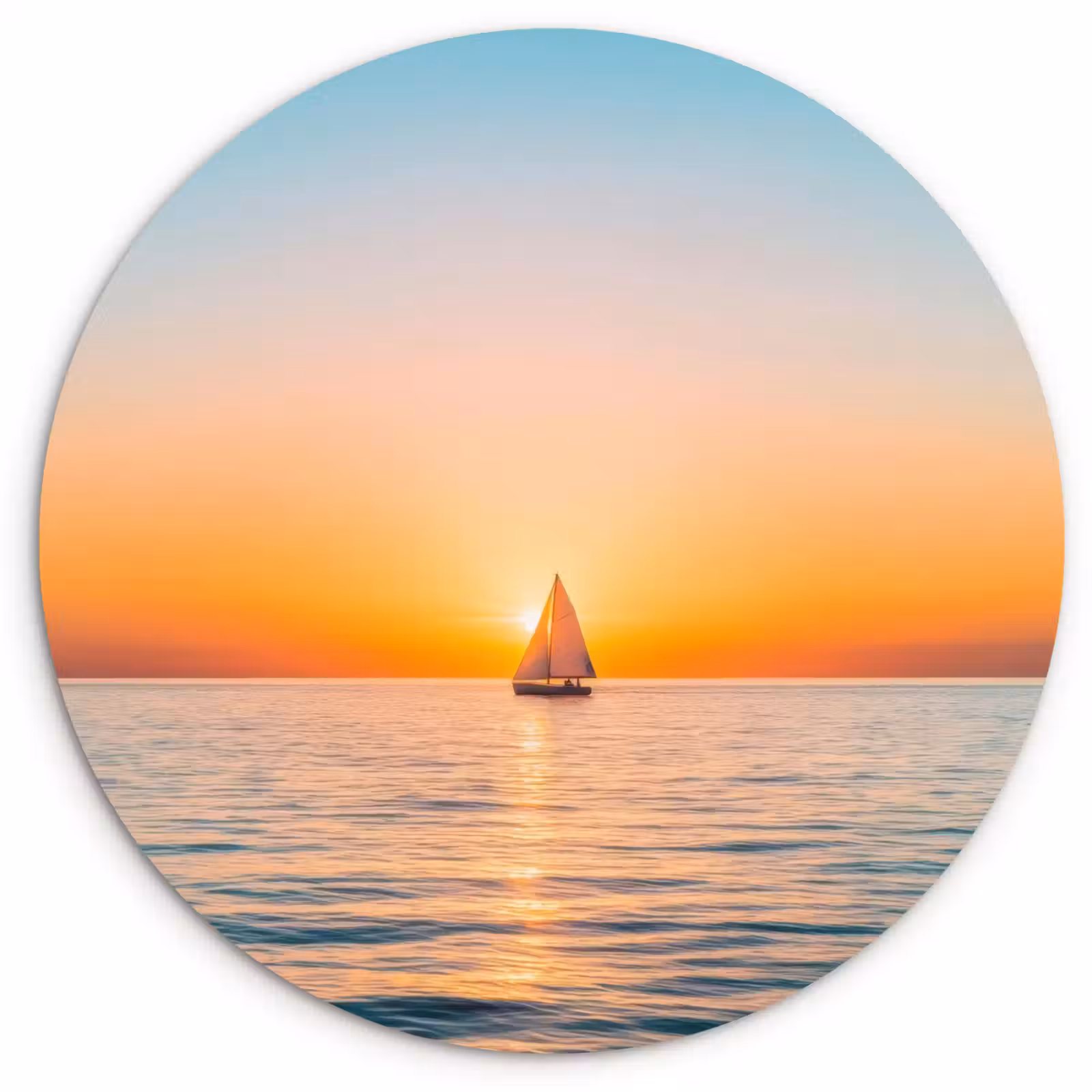 Muurcirkel - Zee - Zeilboot - Zonsondergang — 1