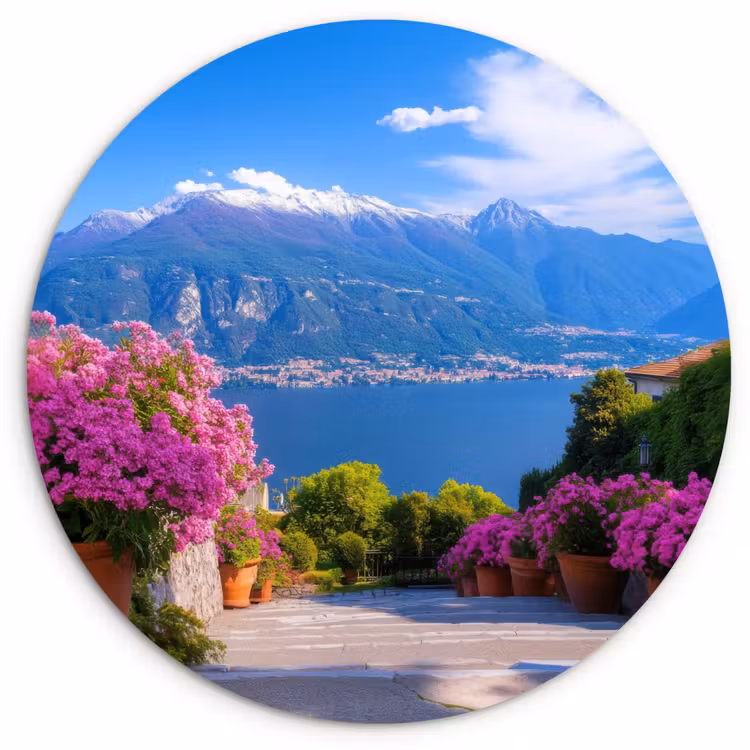 Muurcirkel - Lake Como - Italië - Landschap — 1