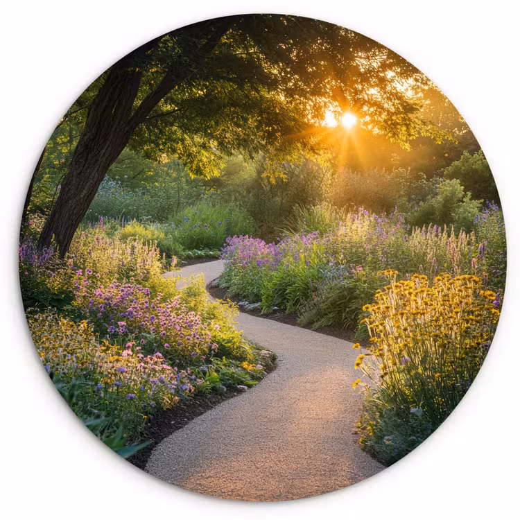 Muurcirkel - Pad - Bloemen - Park — 1