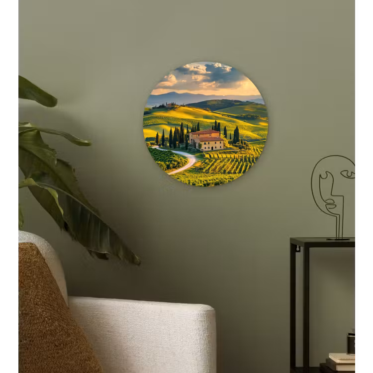 Muurcirkel - Toscane - Landschap - Wijngaarden — 3