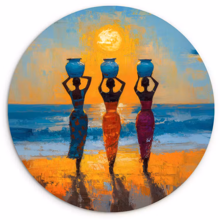 Muurcirkel - Vrouwen - Strand - Zondsondergang — 1