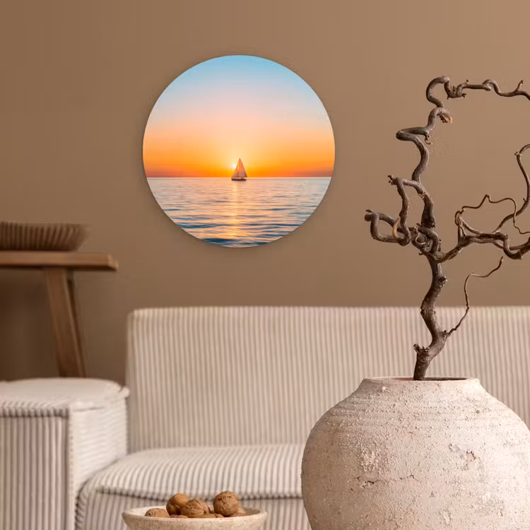 Muurcirkel - Zee - Zeilboot - Zonsondergang — 2
