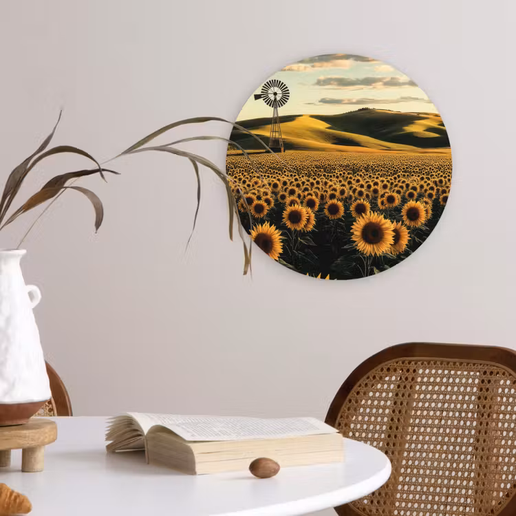 Muurcirkel - Zonnebloem - Veld - Windmolen — 4