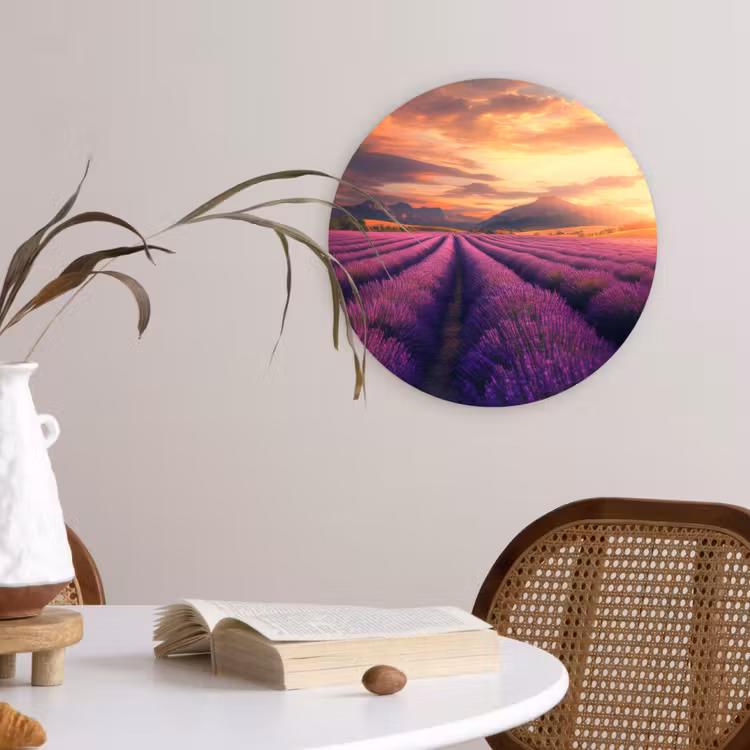 Muurcirkel - Lavendelveld - Zonsondergang - Paars — 4