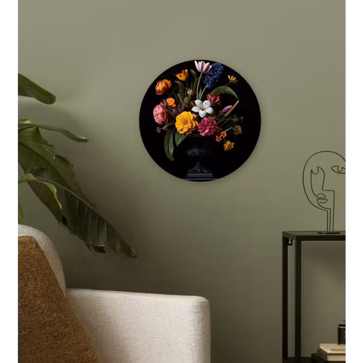 Muurcirkel - Lente - Bloemen - Klassiek - Vaas — 3