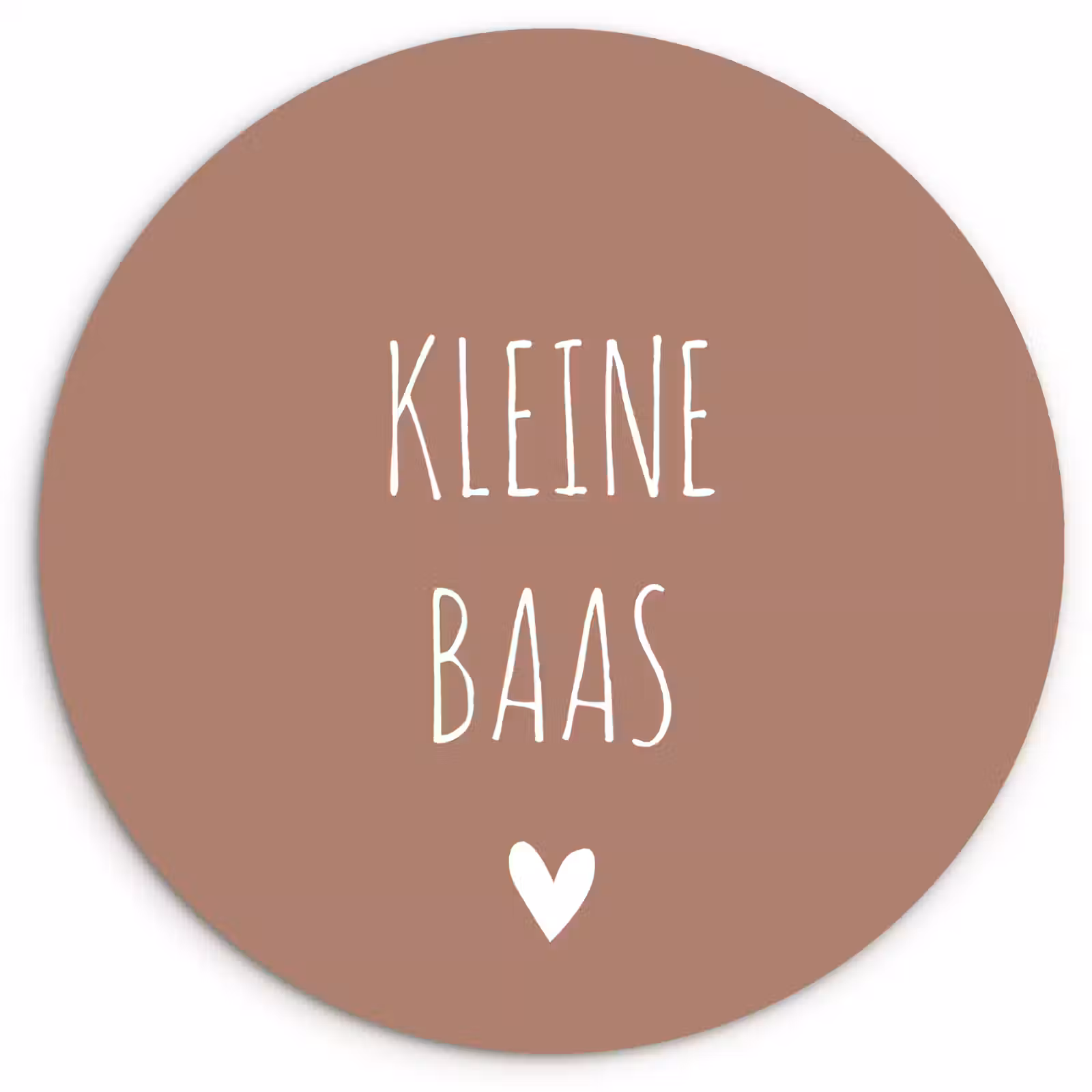 Muurcirkel - Spreuken - Quotes - Kleine baas — 1