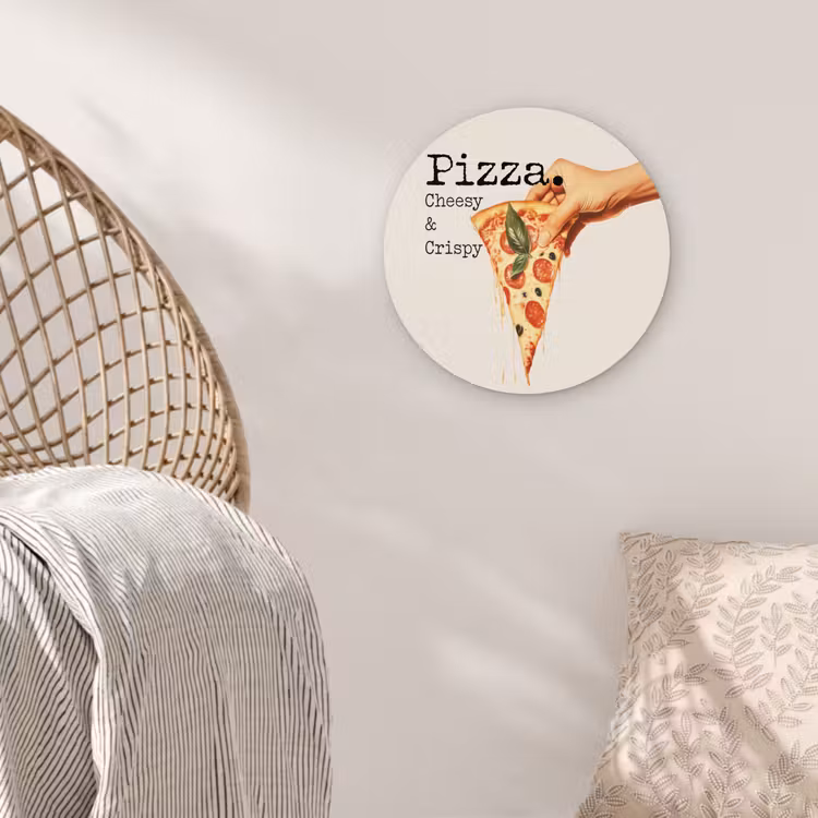 Muurcirkel - Pizza - Kaas - Pepperoni — 5