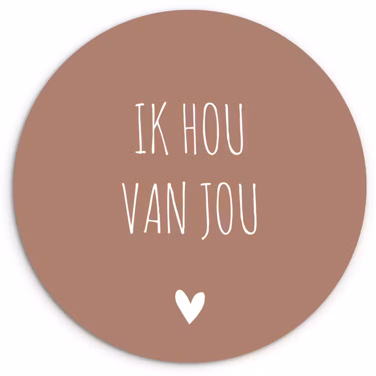 Muurcirkel - Quotes - Ik hou van jou - Spreuken — 1