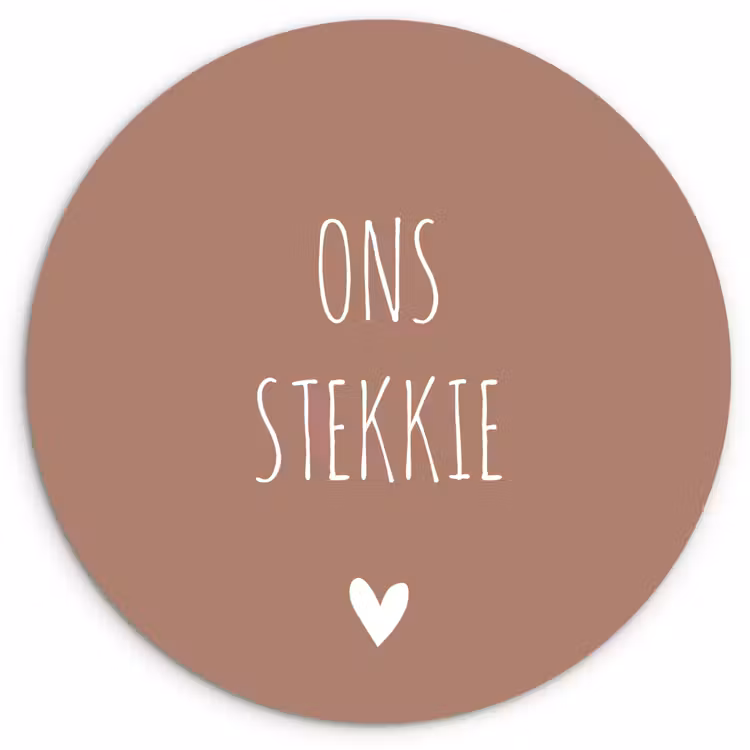Muurcirkel - Spreuken - Ons stekkie - Quotes — 1