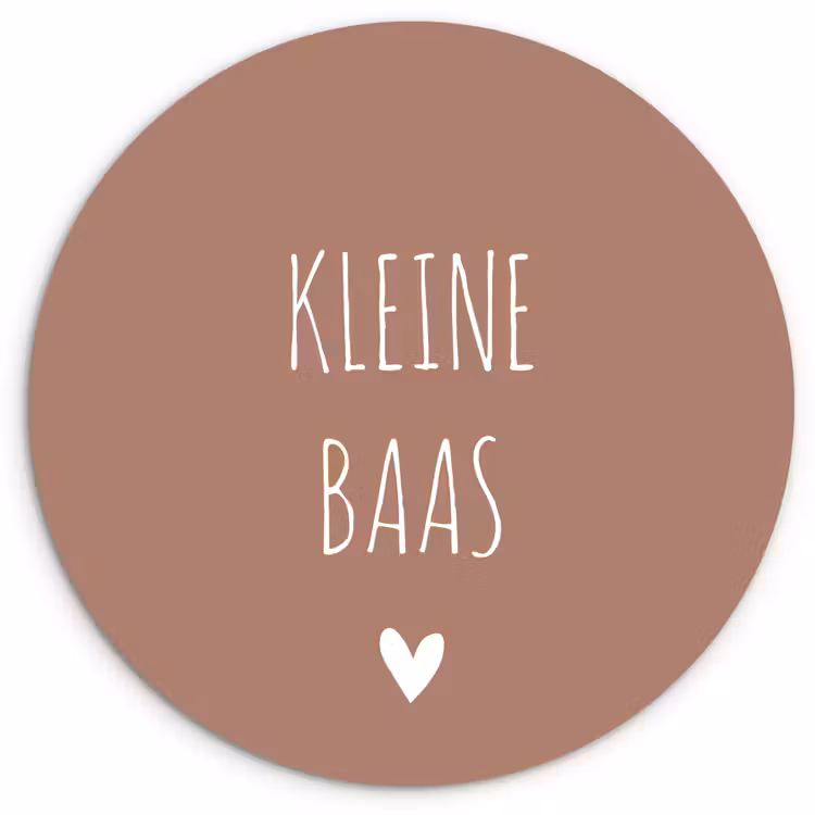 Muurcirkel - Spreuken - Quotes - Kleine baas — 1