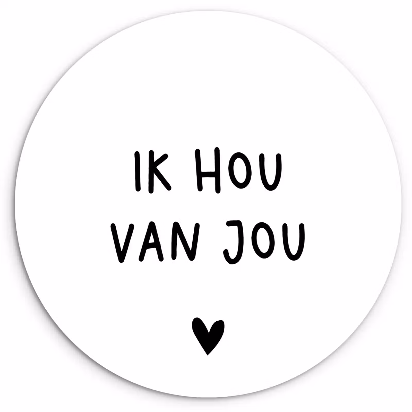 Muurcirkel - Spreuken - Ik hou van jou - Quotes — 1