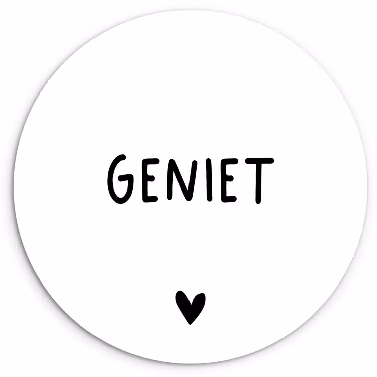 Muurcirkel - Spreuken - Geniet - Quotes — 1