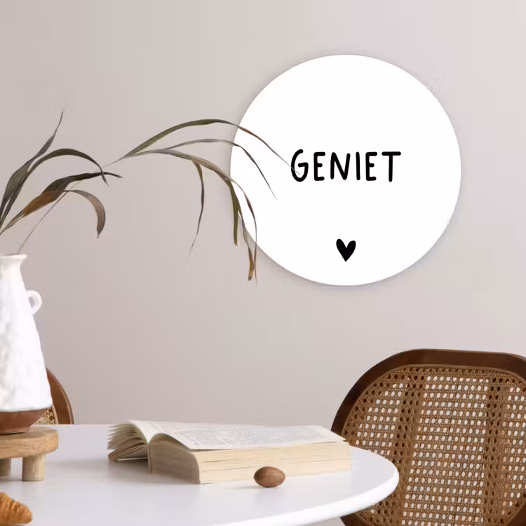 Muurcirkel - Spreuken - Geniet - Quotes — 4