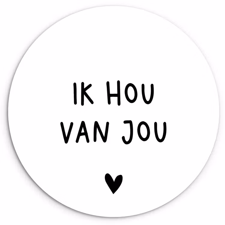 Muurcirkel - Spreuken - Ik hou van jou - Quotes — 1