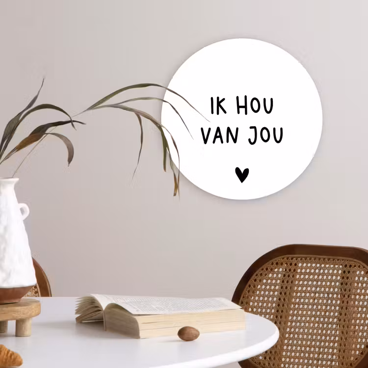 Muurcirkel - Spreuken - Ik hou van jou - Quotes — 4