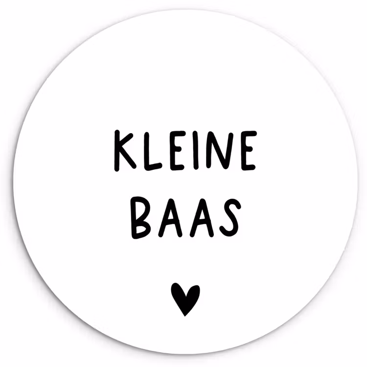 Muurcirkel - Spreuken - Kleine baas - Quotes — 1