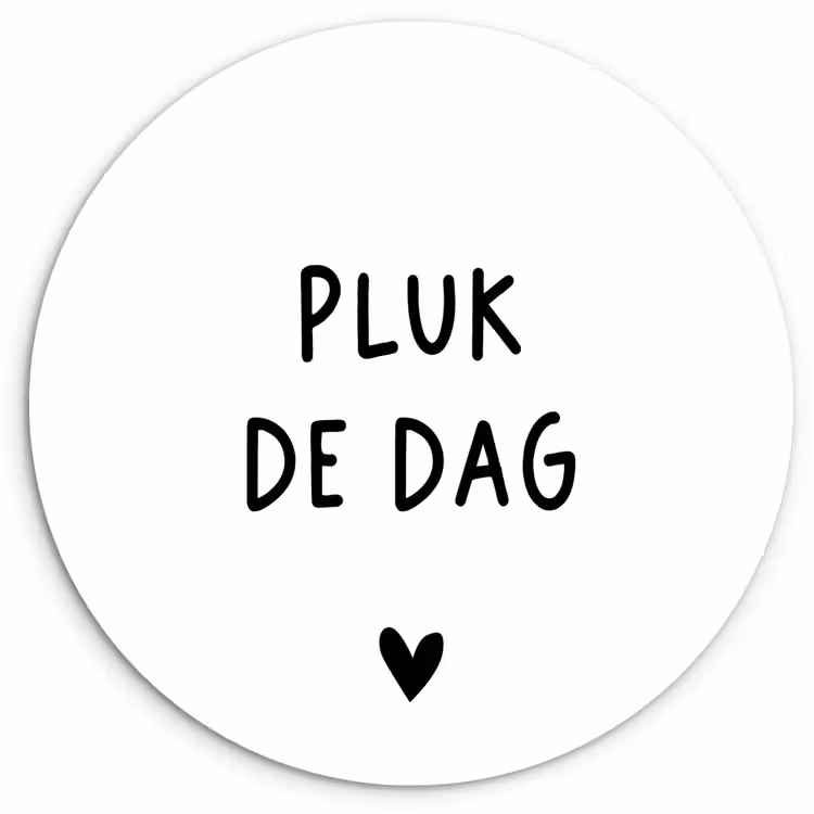 Muurcirkel - Spreuken - Quotes - Pluk de dag - Carpe diem — 1