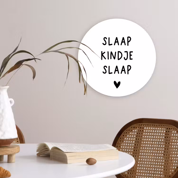 Muurcirkel - Spreuken - Quotes - Slaap kindje slaap — 4
