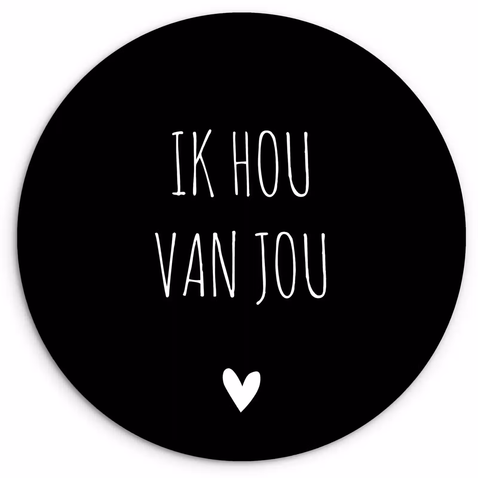 Muurcirkel - Ik hou van jou - Spreuken - Quotes — 1