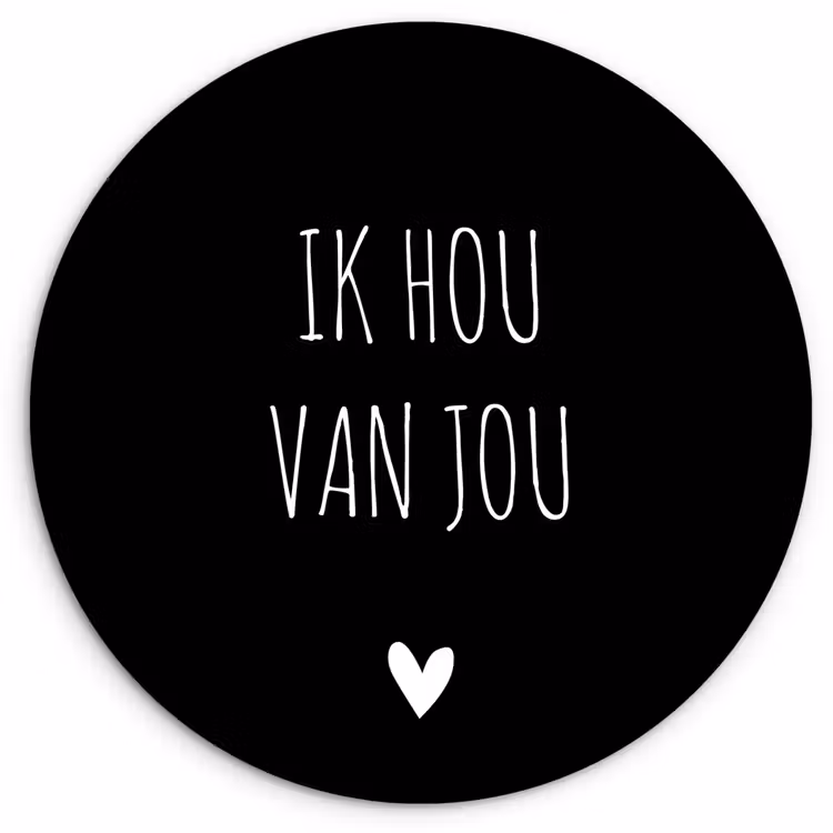 Muurcirkel - Ik hou van jou - Spreuken - Quotes — 1