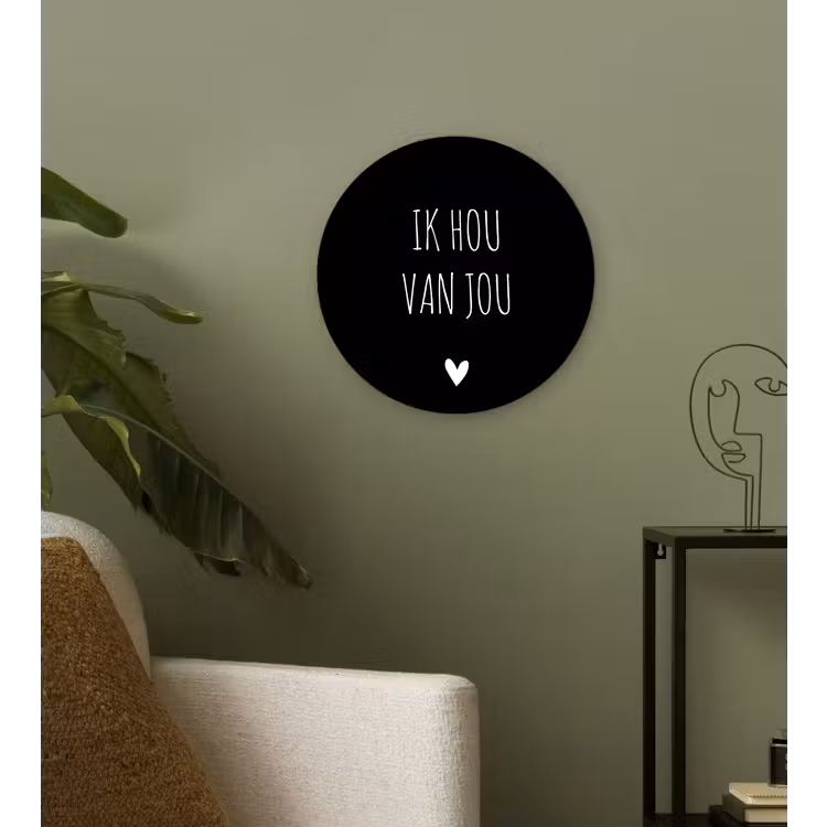 Muurcirkel - Ik hou van jou - Spreuken - Quotes — 3