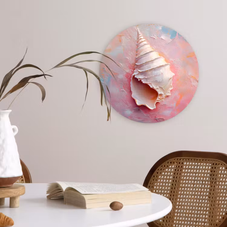 Muurcirkel - Schelp - Pastel - Pink — 4