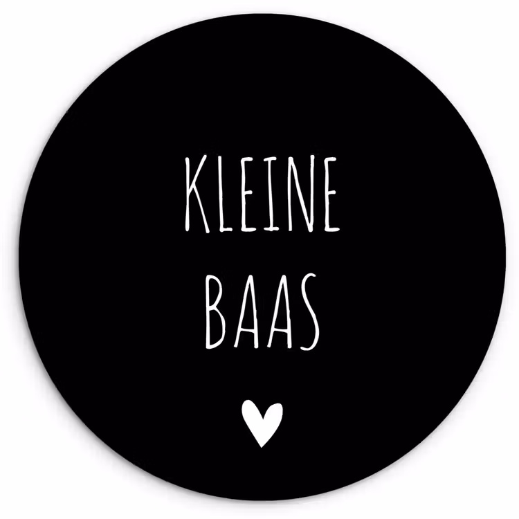 Muurcirkel - Spreuken - Kleine baas - Quotes — 1