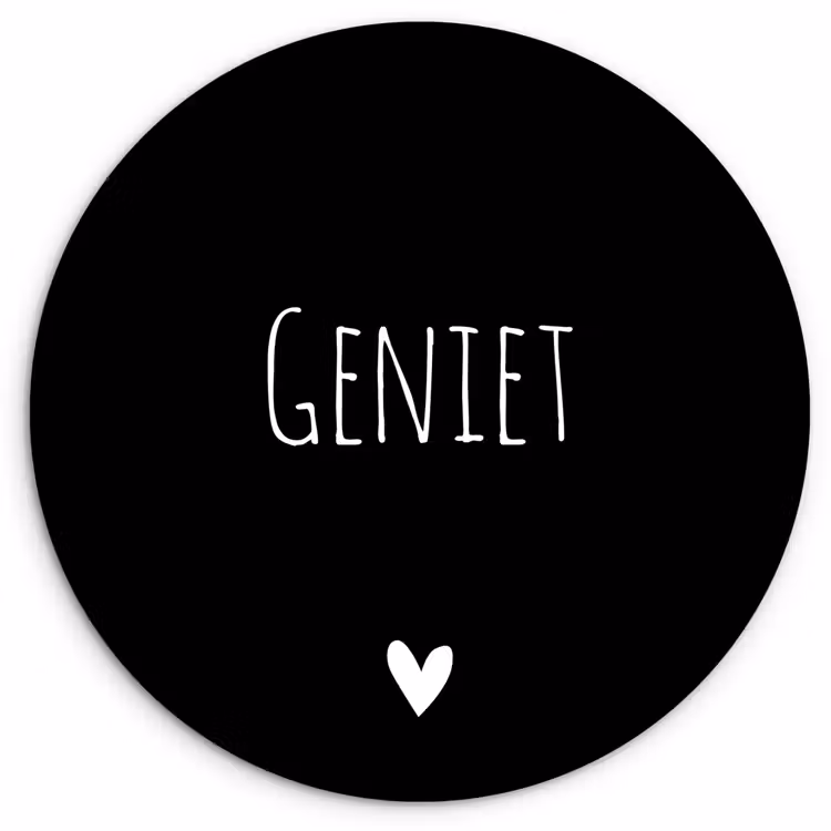 Muurcirkel - Spreuken - Quotes - Geniet — 1