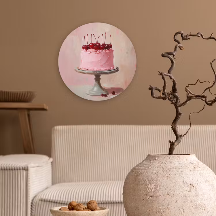 Muurcirkel - Taart - Pink - Cherry — 2