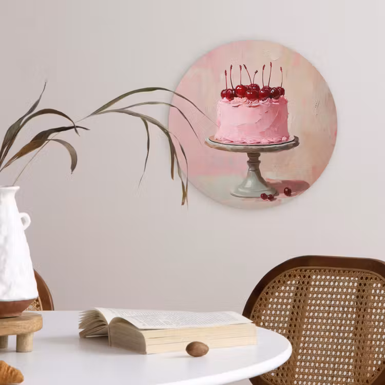 Muurcirkel - Taart - Pink - Cherry — 4
