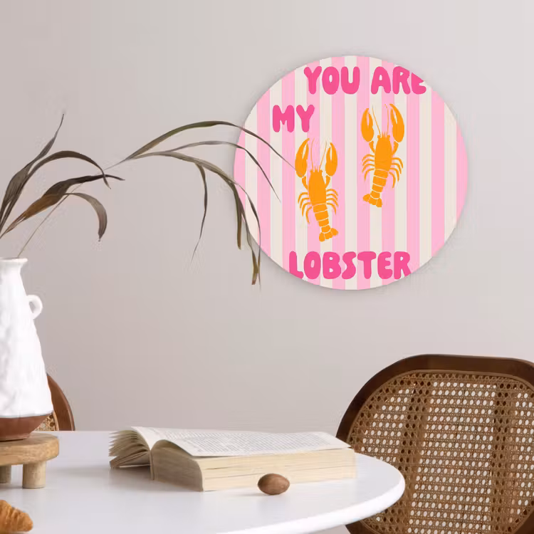 Muurcirkel - Lobster - Love - Valentijn — 4