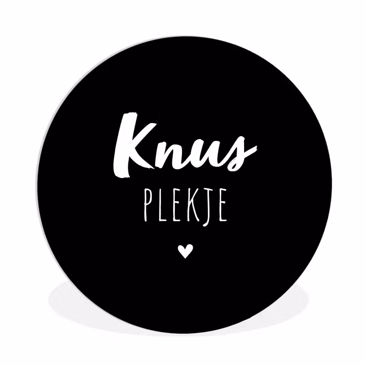 Muurcirkel - Thuis - Quotes - Knus plekje - Tekst — 1