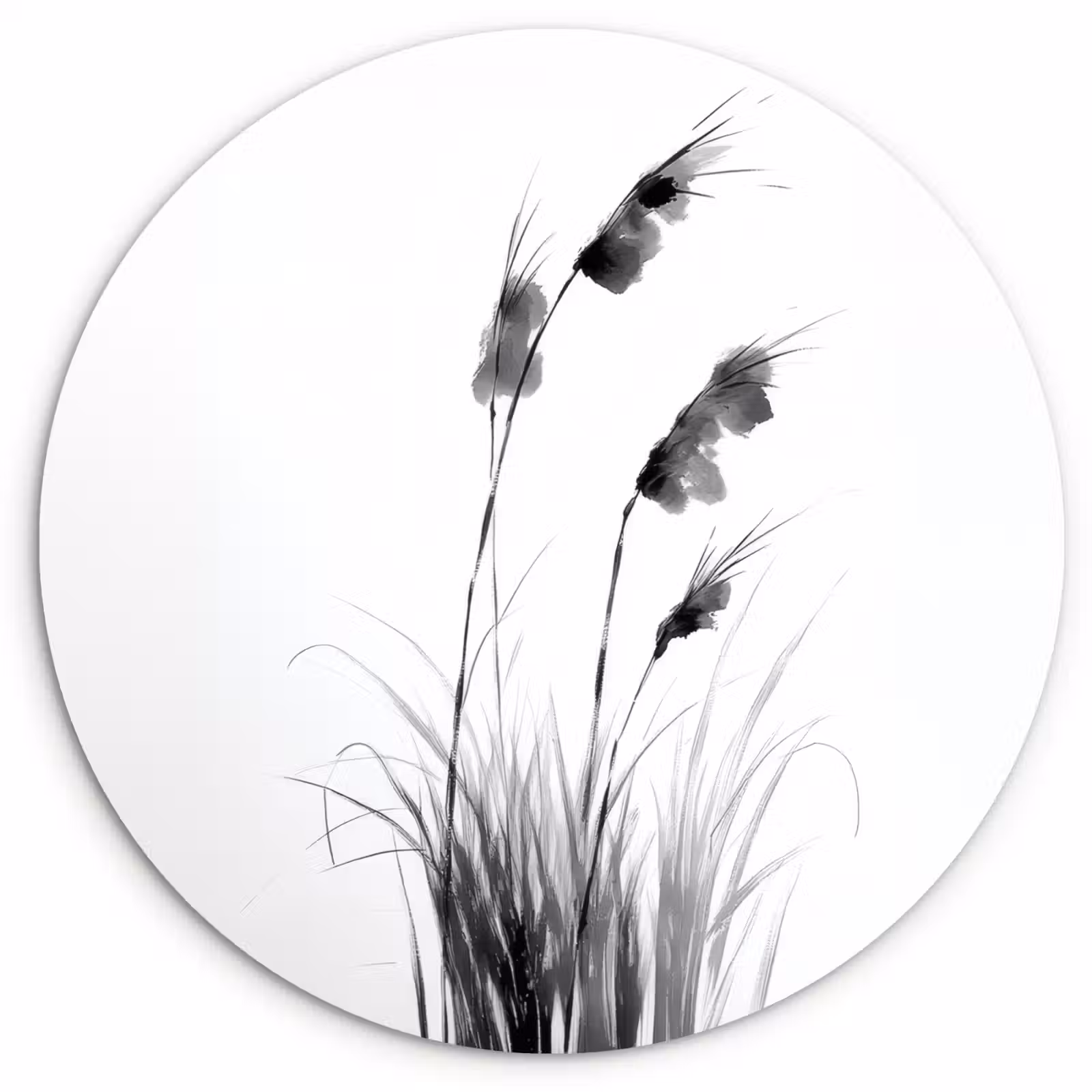 Muurcirkel - Minimalistisch - Stelen - Wit — 1