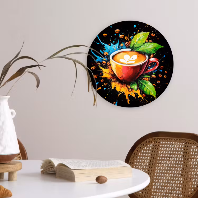 Muurcirkel - Koffie - Graffiti - Drinken - Abstract — 4