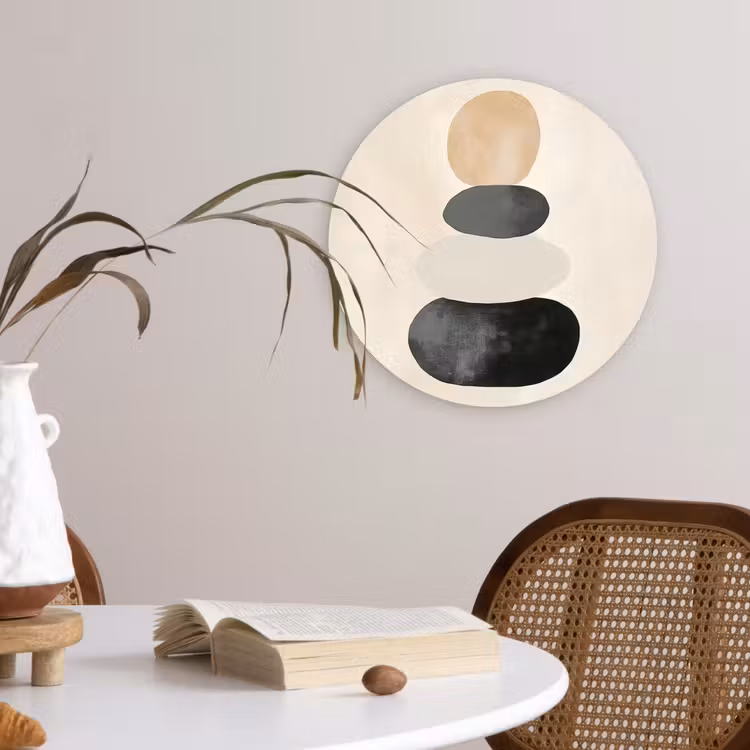 Muurcirkel - Japandi - Wabi sabi - Beige — 4