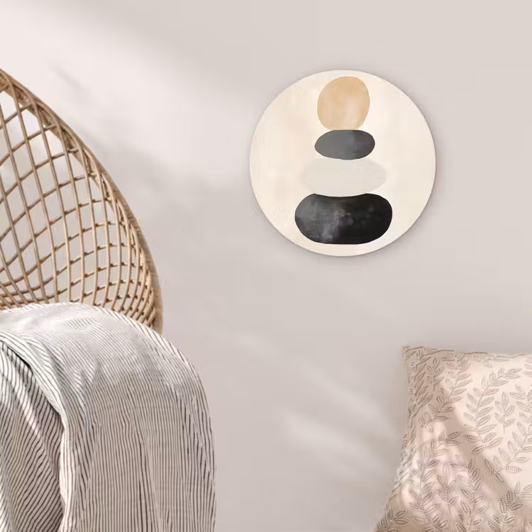 Muurcirkel - Japandi - Wabi sabi - Beige — 5