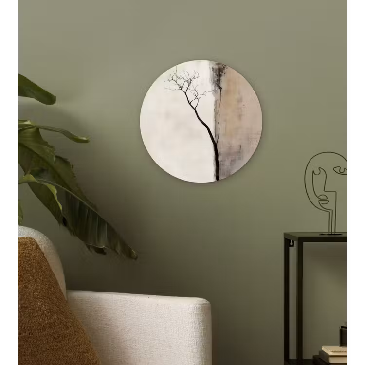 Muurcirkel - Wabi sabi - Plant - Beige — 3