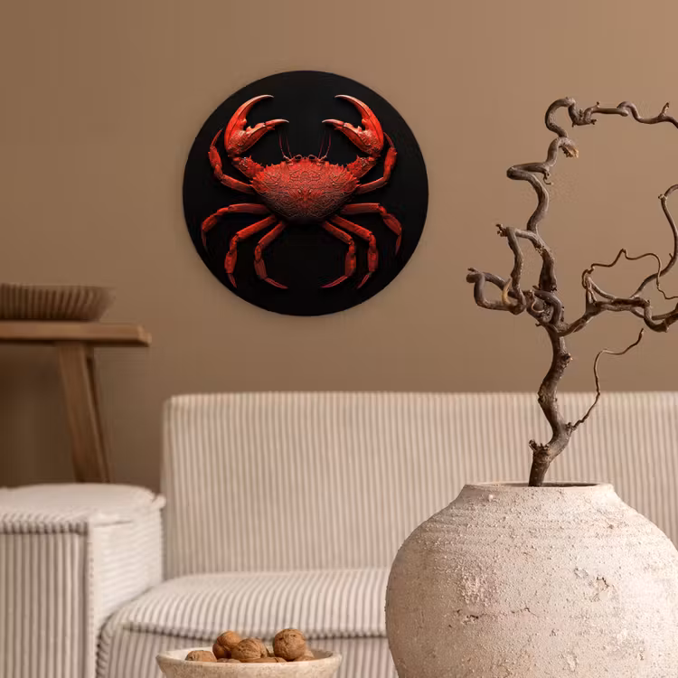 Muurcirkel - Krab - Rood - Vissen - Schaaldieren — 2