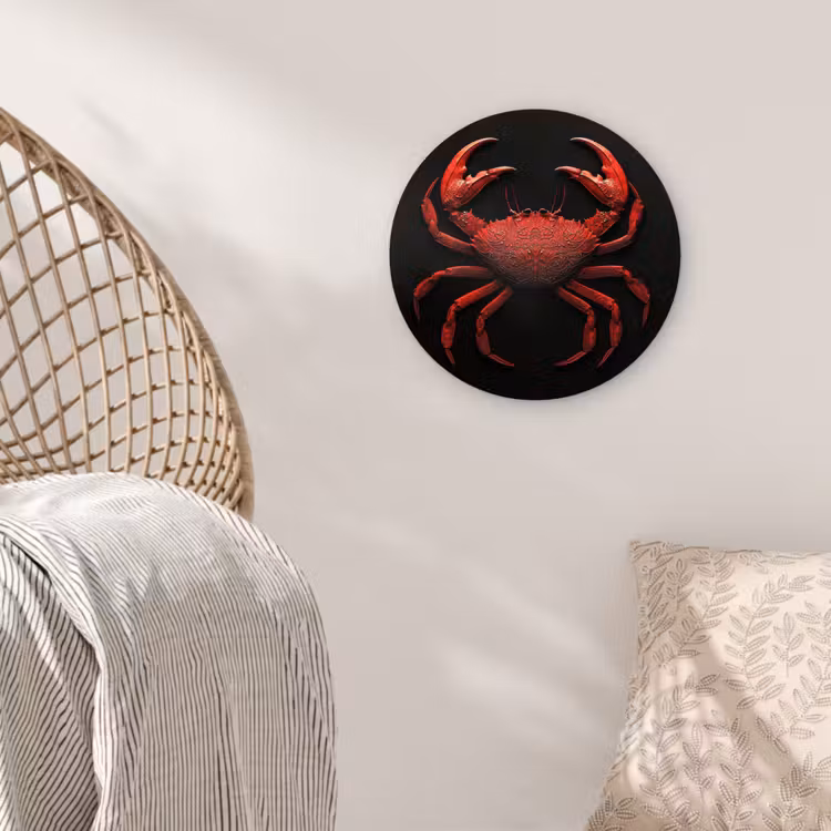 Muurcirkel - Krab - Rood - Vissen - Schaaldieren — 5