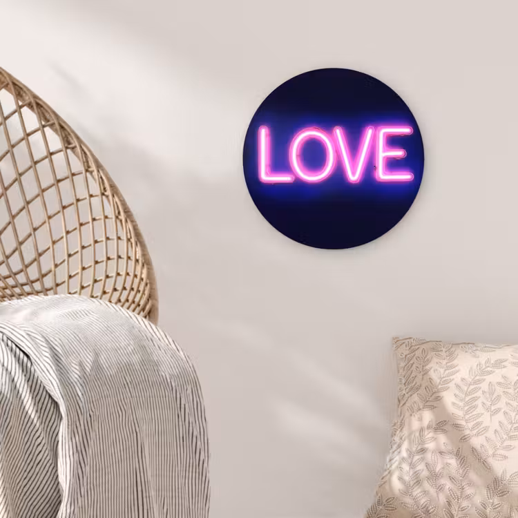 Muurcirkel - Neon - Love - Valentijn — 5