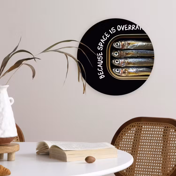 Muurcirkel - Sardines - Tekst - Vis - Blik — 4