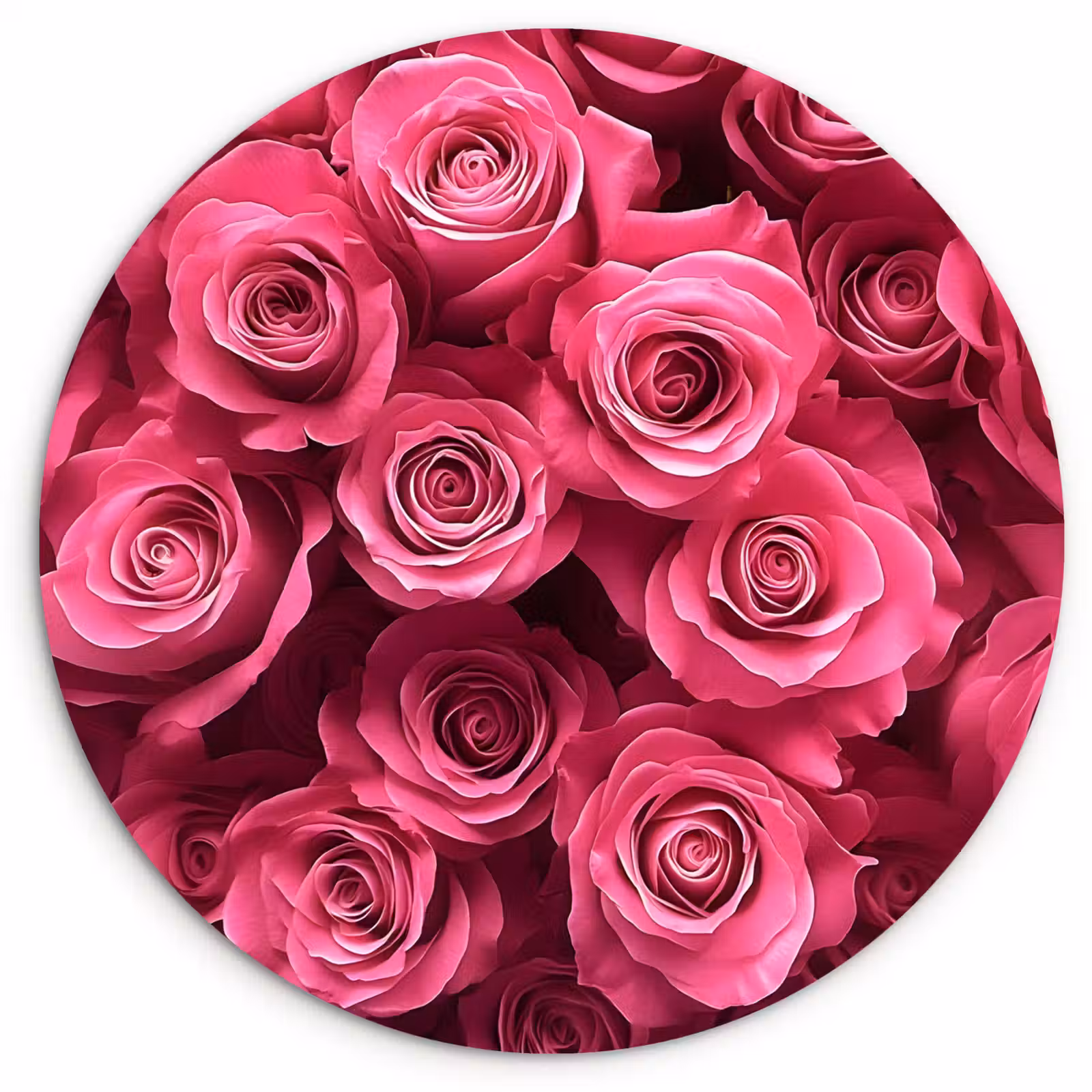 Muurcirkel - Rozen - Pink - Bloem — 1