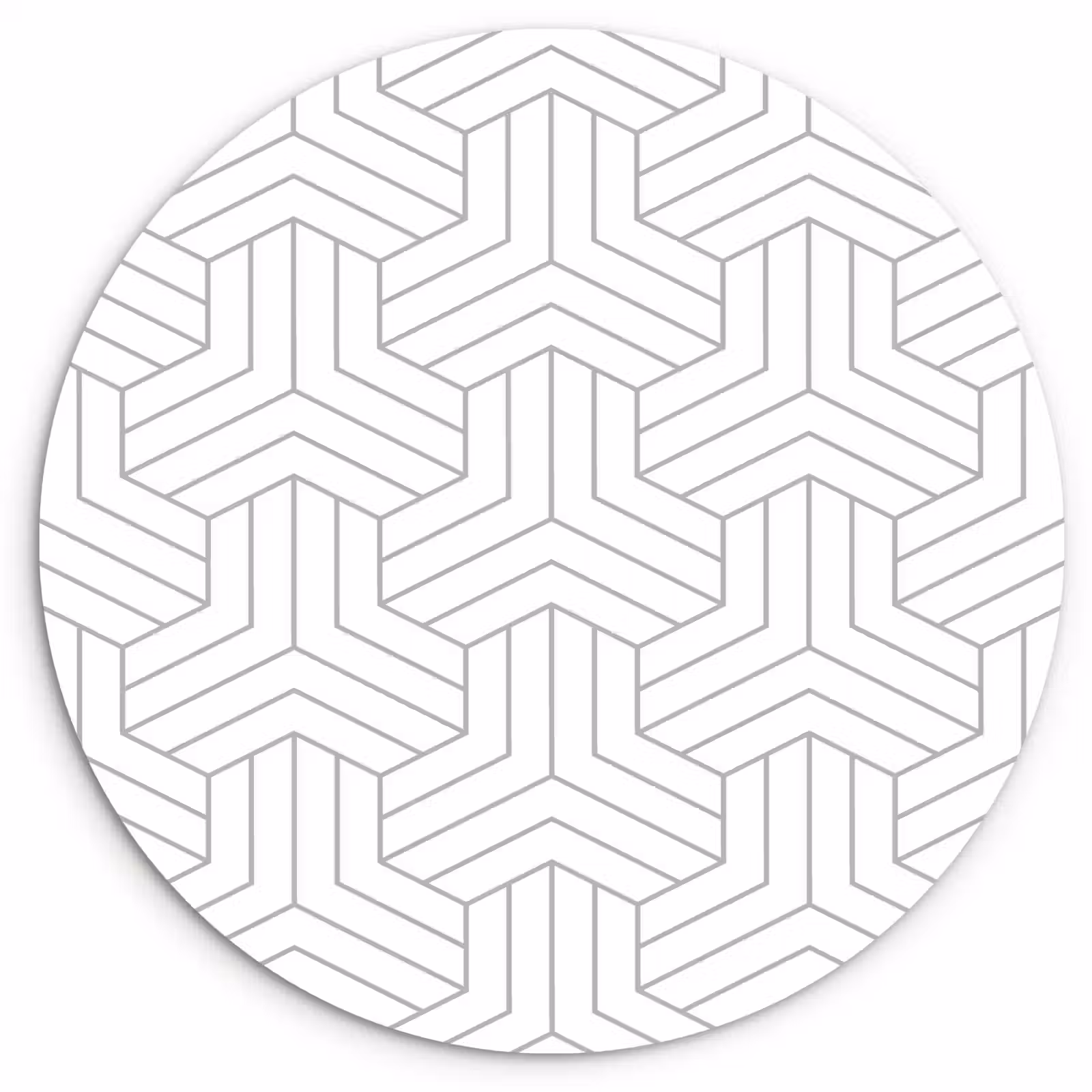 Muurcirkel - Patronen - Abstract - Zwart - Wit - Geometrie — 1