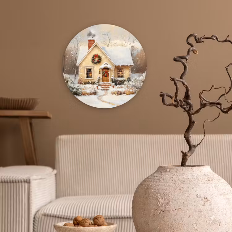 Muurcirkel - Kerst - Huis - Winter - Sneeuw — 2