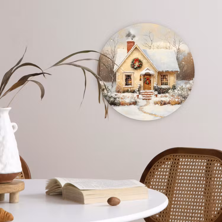 Muurcirkel - Kerst - Huis - Winter - Sneeuw — 4